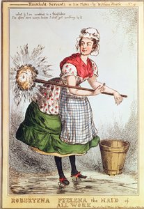 Robertena Peelena, minden munka szolgálólánya, 2. sz. 4 az 1829-ben megjelent „Háztartási szolgálók” sorozatból alkotó: William Heath
