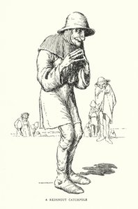 Vöröspofájú fogórúd (litho) alkotó: William Heath Robinson