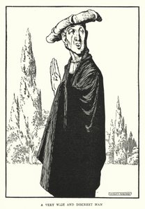 Nagyon bölcs és diszkrét ember (litho) alkotó: William Heath Robinson