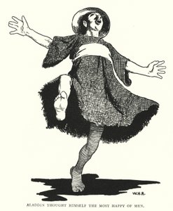 Aladdin magát a legboldogabb embernek tartotta (metszet) alkotó: William Heath Robinson