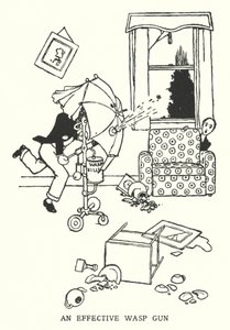 Egy hatékony darázspisztoly (litho) alkotó: William Heath Robinson