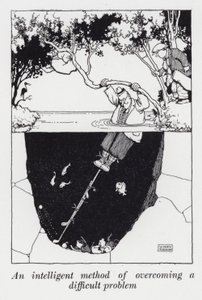 Intelligens módszer egy nehéz probléma leküzdésére (litho) alkotó: William Heath Robinson