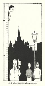 Egy észrevétlen nyilatkozat (litho) alkotó: William Heath Robinson