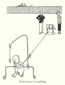 Első sétaórák (litho) alkotó: William Heath Robinson