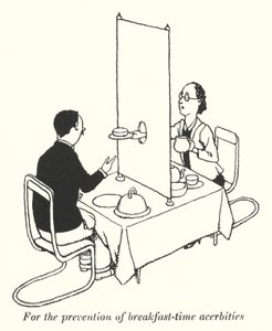 A reggelizési fájdalmak megelőzésére (litho) alkotó: William Heath Robinson