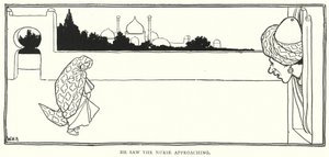 Látta a nővért közeledni (metszet) alkotó: William Heath Robinson