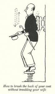Hogyan fésüld meg a kabát hátát anélkül, hogy a feleséged zavarná (litho) alkotó: William Heath Robinson