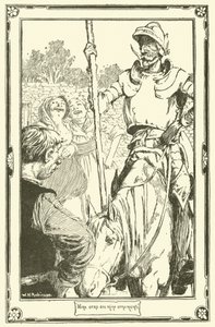 Illusztráció: Don Quijote (litho) alkotó: William Heath Robinson