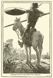 Illusztráció: Don Quijote (litho) alkotó: William Heath Robinson