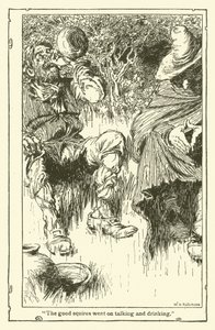 Illusztráció: Don Quijote (litho) alkotó: William Heath Robinson
