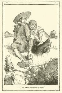 Illusztráció: Don Quijote (litho) alkotó: William Heath Robinson