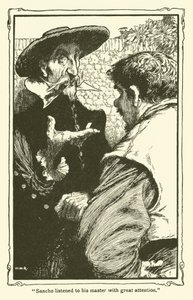Illusztráció: Don Quijote (litho) alkotó: William Heath Robinson