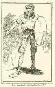 Illusztráció: Don Quijote (litho) alkotó: William Heath Robinson