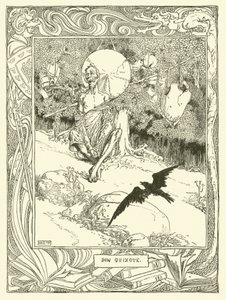 Illusztráció: Don Quijote (litho) alkotó: William Heath Robinson