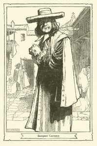Illusztráció: Don Quijote (litho) alkotó: William Heath Robinson