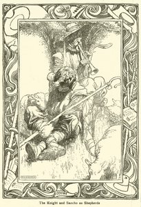 Illusztráció: Don Quijote (litho) alkotó: William Heath Robinson