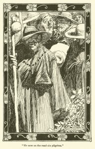 Illusztráció: Don Quijote (litho) alkotó: William Heath Robinson