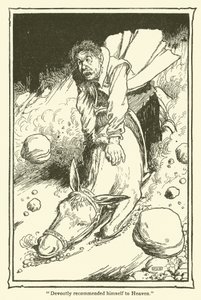 Illusztráció: Don Quijote (litho) alkotó: William Heath Robinson