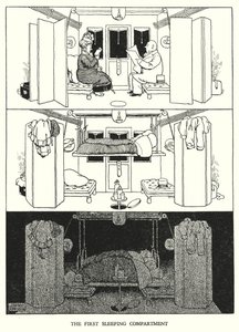Illusztráció: Railway Ribaldry, W Heath Robinson (litho) alkotó: William Heath Robinson