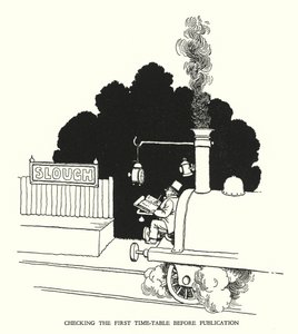 Illusztráció: Railway Ribaldry, W Heath Robinson (litho) alkotó: William Heath Robinson