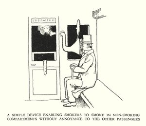Illusztráció: Railway Ribaldry, W Heath Robinson (litho) alkotó: William Heath Robinson