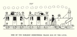 Illusztráció: Railway Ribaldry, W Heath Robinson (litho) alkotó: William Heath Robinson