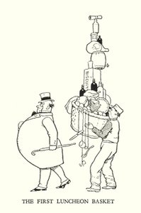 Illusztráció: Railway Ribaldry, W Heath Robinson (litho) alkotó: William Heath Robinson