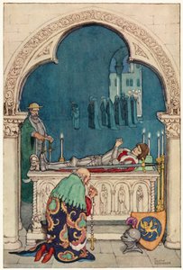 Illusztráció Don Quijote kalandjaihoz (színes litó) alkotó: William Heath Robinson