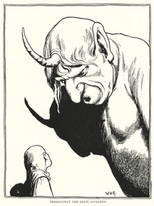 Azonnal megjelent a dzsinn (metszet) alkotó: William Heath Robinson