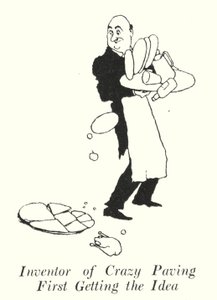 Az őrült térkövezés feltalálója, aki először megkapja az ötletet (litho) alkotó: William Heath Robinson