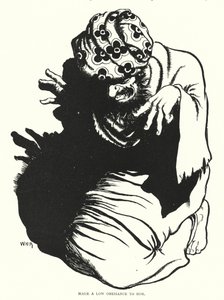 Mélyen meghajolt előtte (metszet) alkotó: William Heath Robinson