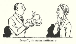 Újdonság az otthoni kalapiparban (litho) alkotó: William Heath Robinson
