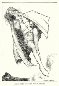 Fúrj be a magas légi felhők közé (litho) alkotó: William Heath Robinson