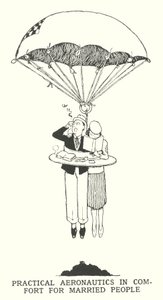 Gyakorlati repülés kényelemben házasok számára (litho) alkotó: William Heath Robinson