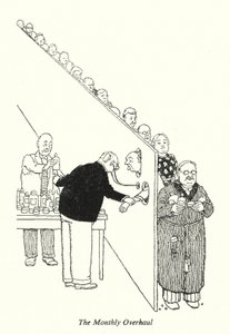 A havi nagyjavítás (litho) alkotó: William Heath Robinson