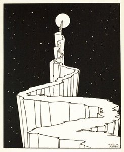 The Path to the Moon, A Book of Images, pub. 1898 (metszet) alkotó: William Heath Robinson