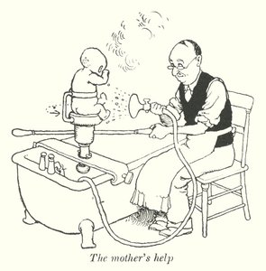 Az anya segítsége (litho) alkotó: William Heath Robinson