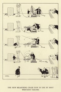Az új mérőszék, amelyet a legtöbb nyugati szabó már használ. alkotó: William Heath Robinson