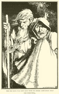 Az öreg királynak most nem maradt más társa, mint a szegény bolond alkotó: William Heath Robinson