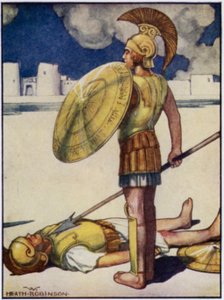 A Halál árnyéka leszállt Hectorra (színes litó) alkotó: William Heath Robinson