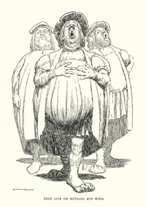 Nem élnek mással, csak a széllel (litho) alkotó: William Heath Robinson
