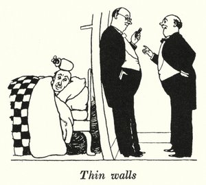 Vékony falak (litho) alkotó: William Heath Robinson
