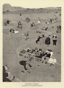 Teknős futás, a békés kedvűek időtöltése alkotó: William Heath Robinson