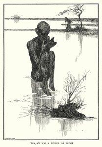 Traianus békák halásza volt (litho) alkotó: William Heath Robinson