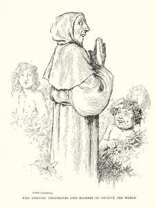 Akik álarcosnak álcázzák magukat, hogy megtévesszék a világot (litho) alkotó: William Heath Robinson