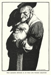 Aki semmit sem ad kölcsön, az egy csúnya és gonosz teremtés (litho) alkotó: William Heath Robinson