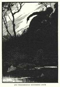 és árulóan meggyilkolta Abece-t (litho) alkotó: William Heath Robinson