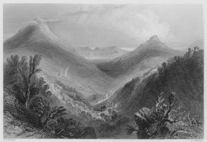 Glen of the Downs (metszet) alkotó: William Henry (after) Bartlett
