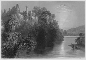 Lismore kastély, Waterford megye (metszet) alkotó: William Henry (after) Bartlett