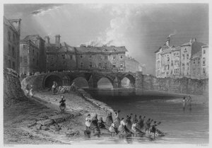 A régi Baal-híd, Limerick, lebontva (metszet)